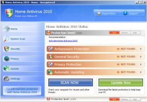 Malware home-antivirus-2010